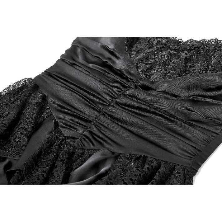 Dark in Love Gothic Satin Lace Dress