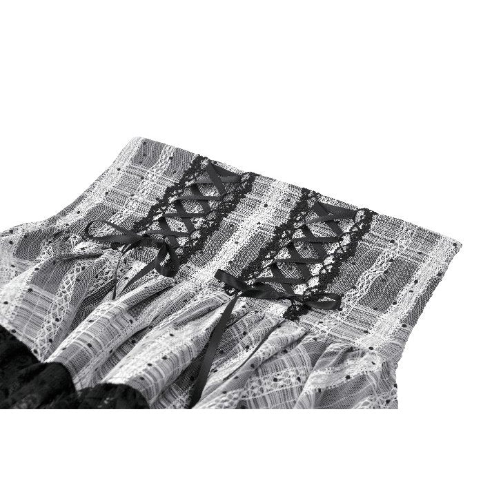 Dark in Love Hexa Layered Tartan Skirt