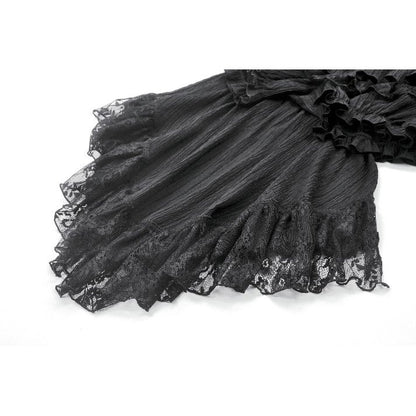 Dark in Love Cordelia Gothic High-Low Layered Skirt