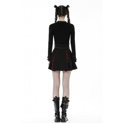 Dark In Love Eriphyle Hight Waisted Mini Skirt - Kate's Clothing