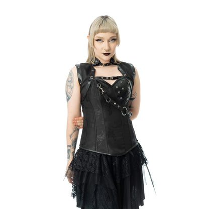 Vixxsin Ebony 2 Piece Corset