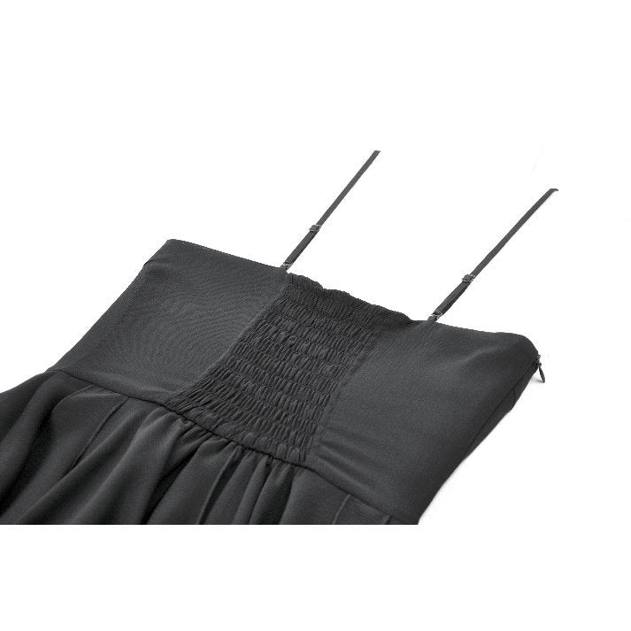 Dark in Love Asymmetric Flowy Chiffon Dress