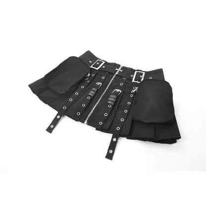 Dark in Love Metal Tactical Punk Skirt