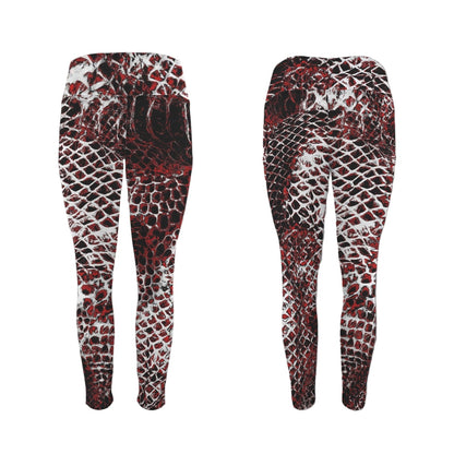 ANTIBrand Misfits Rack - Basilisk Skin Gym Leggings with Pockets - 2XL (UK 18-20)