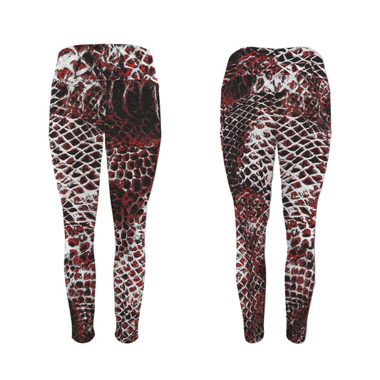 ANTIBrand Misfits Rack - Basilisk Skin Gym Leggings with Pockets - 2XL (UK 18-20)