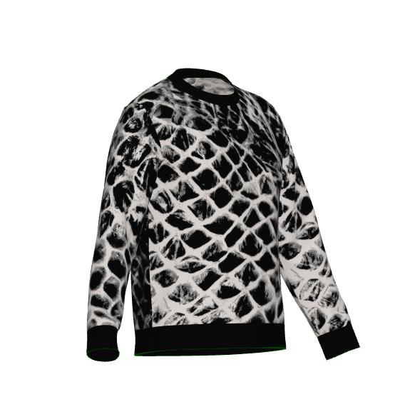 ANTIBrand Shedding Skin Snakeskin Effect Knitted Jumper