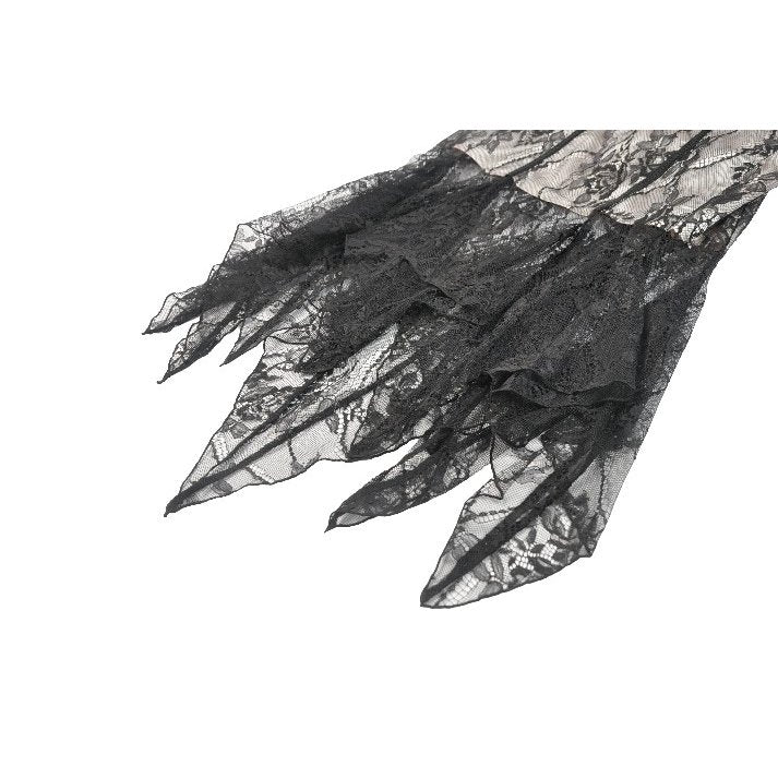 Dark in Love Shredded Harness Asymmetric Dress