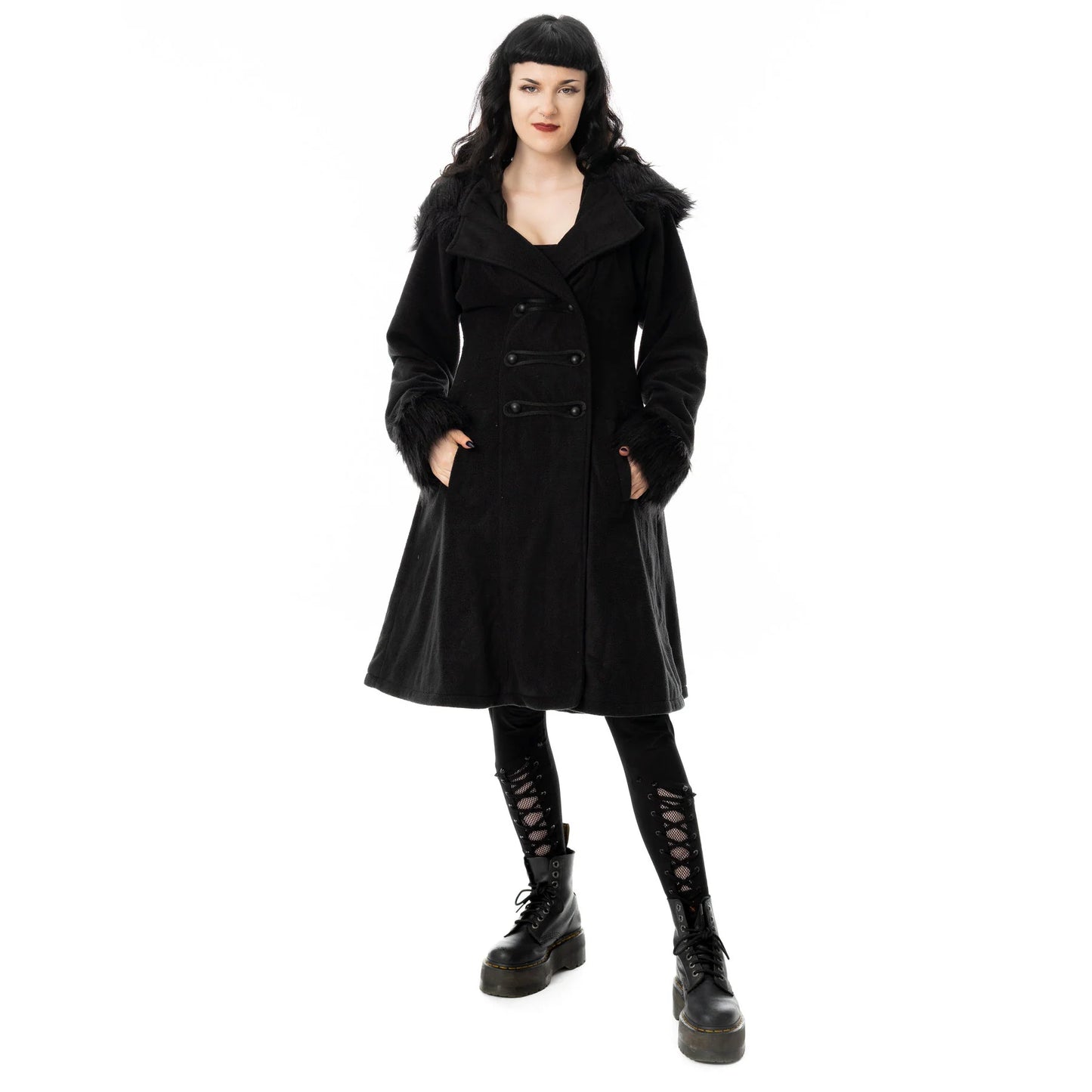Poizen Industries Eirwen Coat – Black