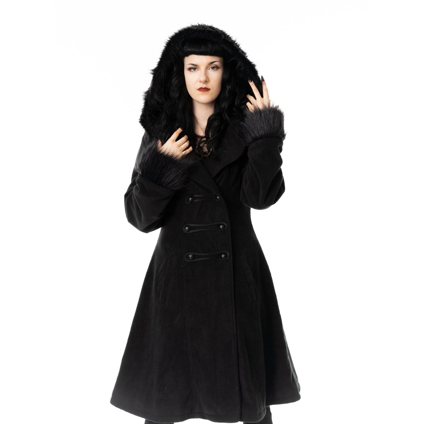 Poizen Industries Eirwen Coat – Black