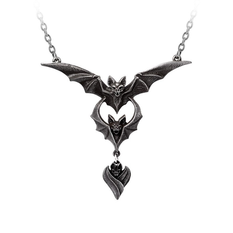 Alchemy Gothic Evil-ution Bat Necklace – Gothic Vampire Pendant