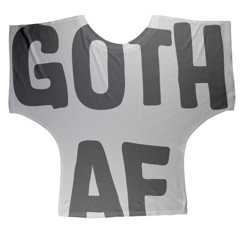 Goth AF Sublimation Batwing Top - Kate's Clothing