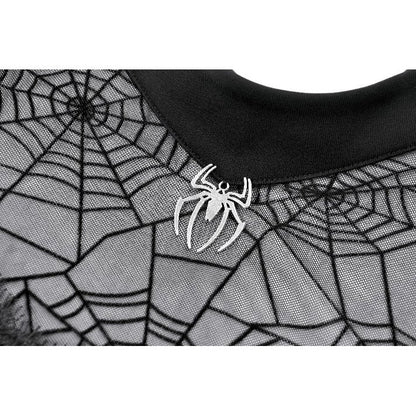 Dark in Love Spiderweb Mesh Short Sleeve Top