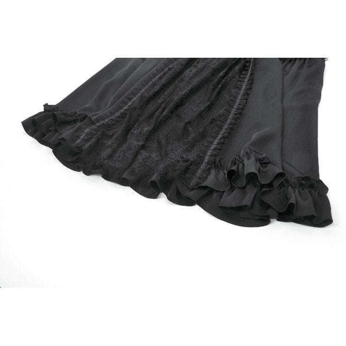 Dark in Love Belladonna Floor-Length Goth Skirt