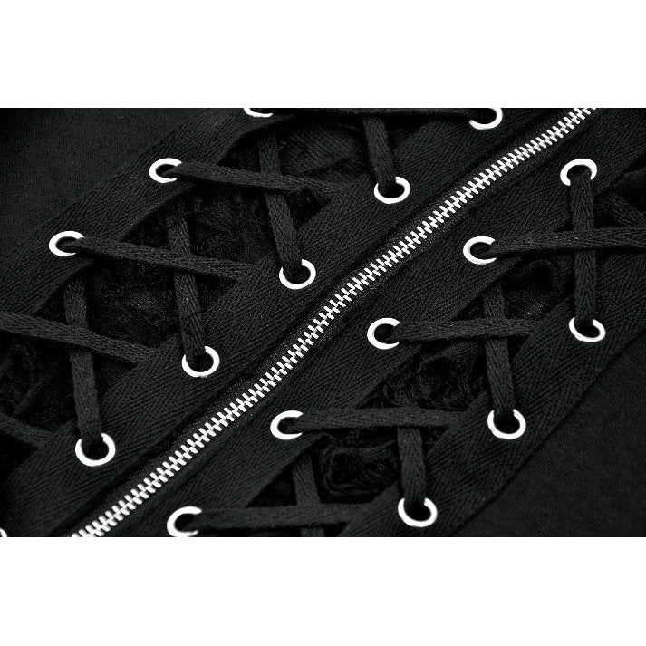 Dark in Love Punk Lace-Up Corset Style Top