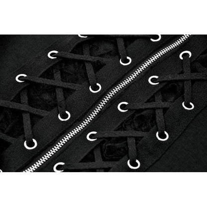 Dark in Love Punk Lace-Up Corset Style Top