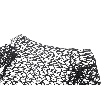 Dark in Love Darcy Black Distressed Net Top - Kate's Clothing