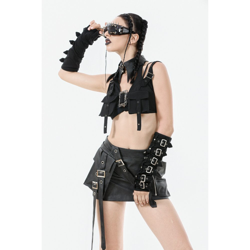 Dark in Love Evangeline Lace Goth Bodysuit in Black