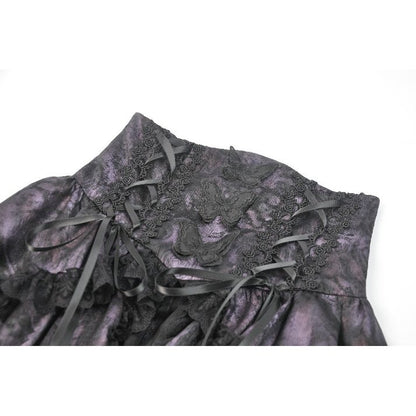 Dark in Love Butterfly-Wing Gradient Dovetail Skirt