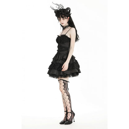 Dark in Love Tullia Frilly Mini Dress - Kate's Clothing