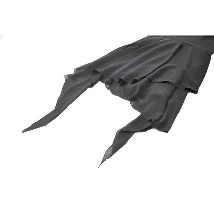 Dark in Love Asymmetric Flowy Chiffon Dress