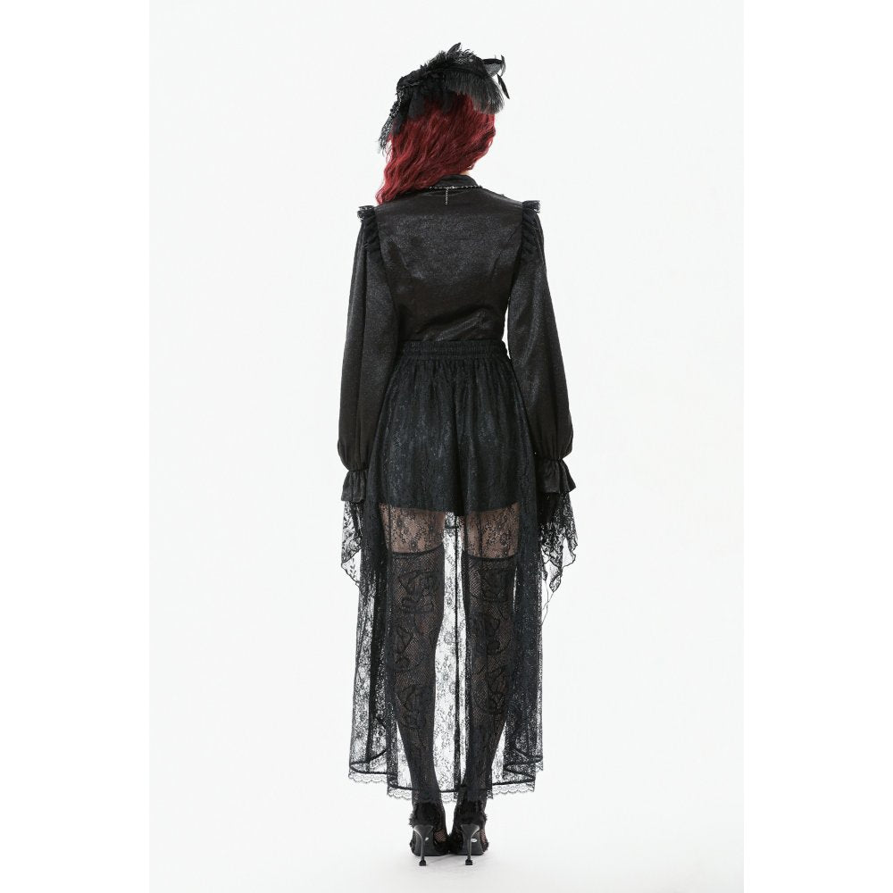Dark in Love Sabina High-Low Sheer Lace Skirt