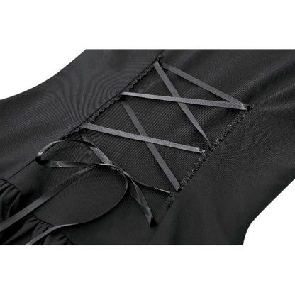 Dark in Love Lolita Bow-Trim Lace Dress