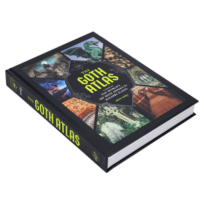 The hardback lying at an angle, showing the thickness of the book and the title on the spine.