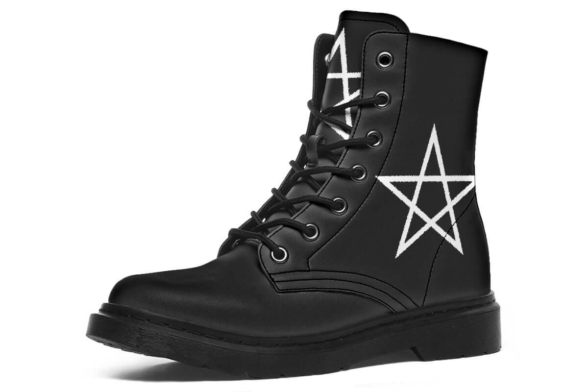 Gothic protection symbol boots for witches