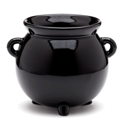 Gothic Gifts ceramic cauldron plant pot back view gothic home decor planter