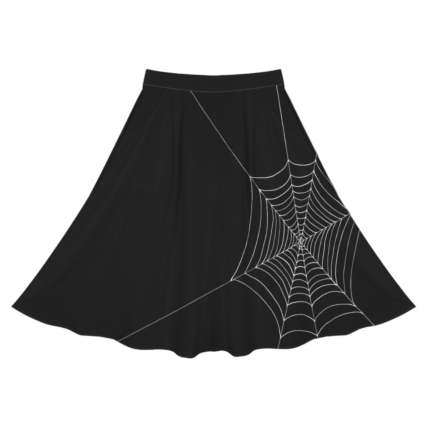 ANTIBrand Misfits Rack - Caught Up In Your Web Midi Skirt with Pockets - 5XL (Best Fits UK 26-28)