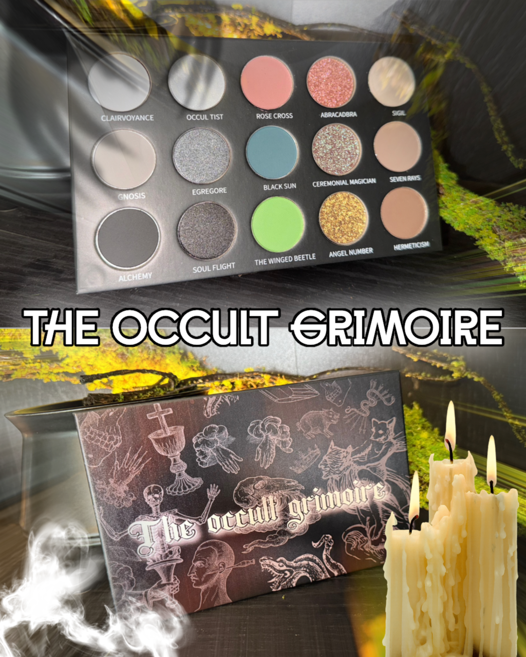 Radioactive Unicorn The Occult Grimoire 15-Shade Eyeshadow Palette
