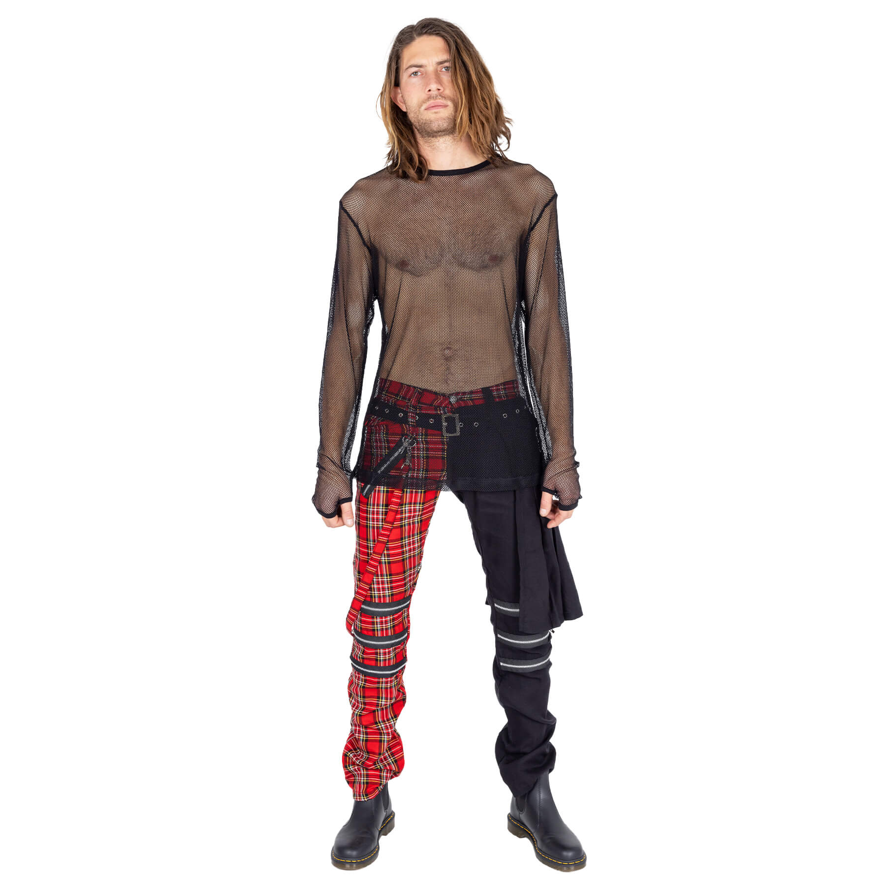 Poizen Industries Mens Fishnet Kreed Top - Kate's Clothing