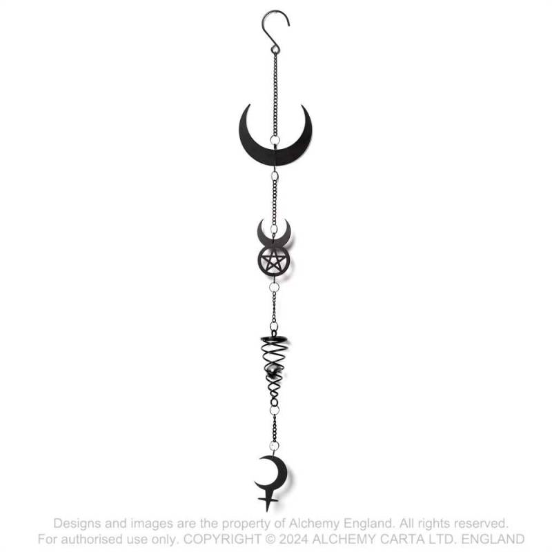 Alchemy Gothic Lilith Moon Hanging Decoration - Kate's Clothing