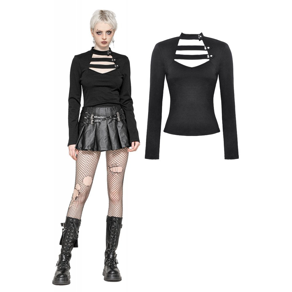 Dark in Love Zyla Edgy Minimalist Multi-Way Top