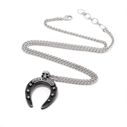 Alchemy Gothic Mala Fortuna Horseshoe Necklace