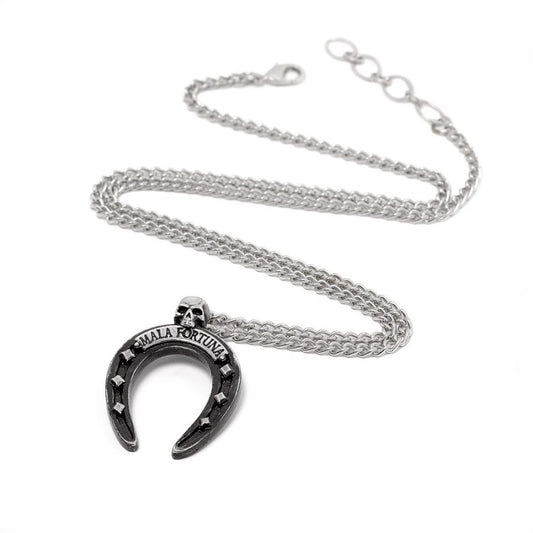 Alchemy Gothic Mala Fortuna Horseshoe Necklace