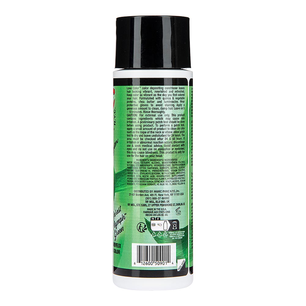 Manic Panic Forest Nymph Green Love Colour conditioner bottle vegan green hair colour conditioner