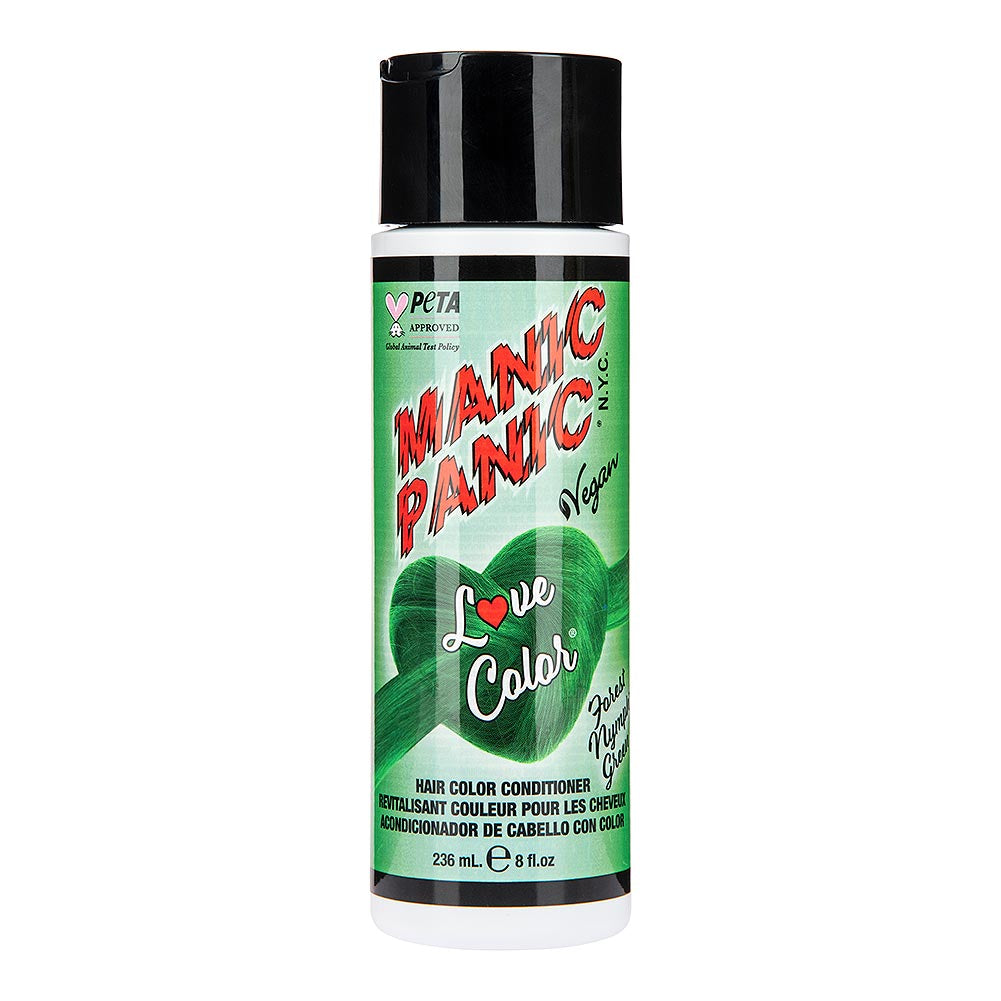 Manic Panic Forest Nymph Green Love Colour depositing conditioner vibrant emerald green hair colour conditioner bottle