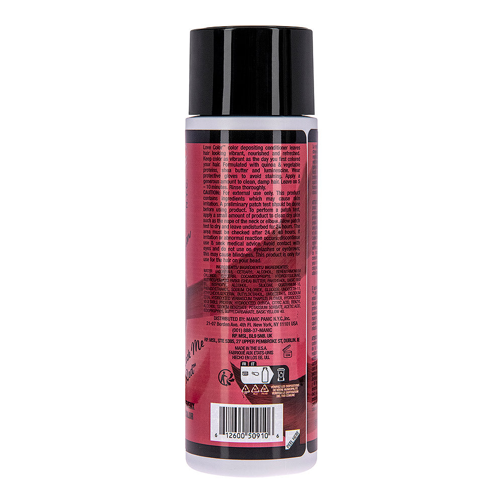 Manic Panic Rock Me Red Love colour conditioner bottle vibrant deep red hair colour formula
