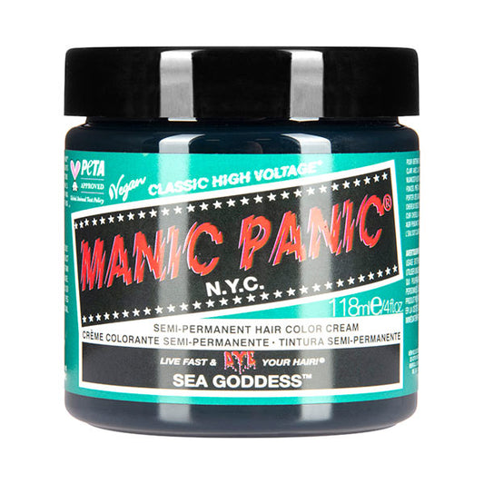 Manic Panic Sea Goddess classic cream hair colour emerald green semi permanent hair dye pot