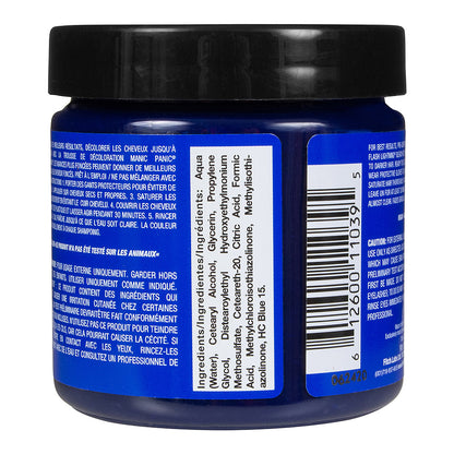 Manic Panic Rockabilly Blue jar back - blue semi permanent hair dye 118ml vegan