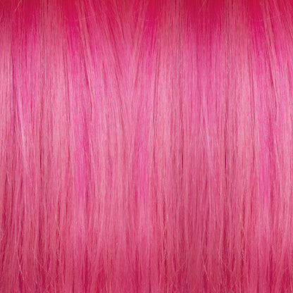 Pink semi permanent hair dye swatch - Cotton Candy Pink pastel light pink Manic Panic