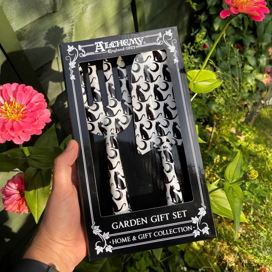 Alchemy Gothic Midnight Garden Cat & Moon Garden Gift Set