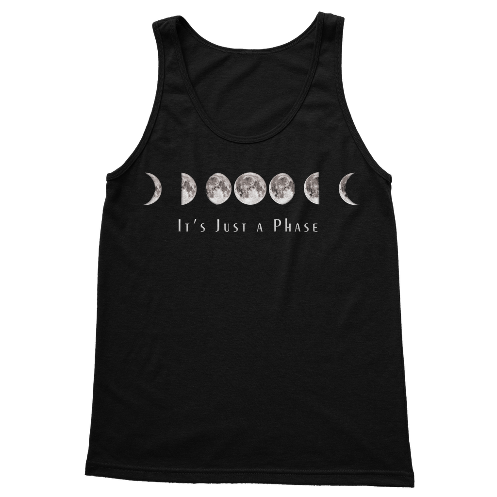 Sleeveless top featuring lunar cycle design