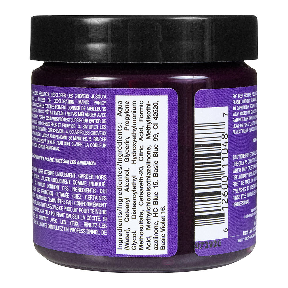 Manic Panic Classic Cream Hair Colour - Deep Purple Dream - Kate's Clothing