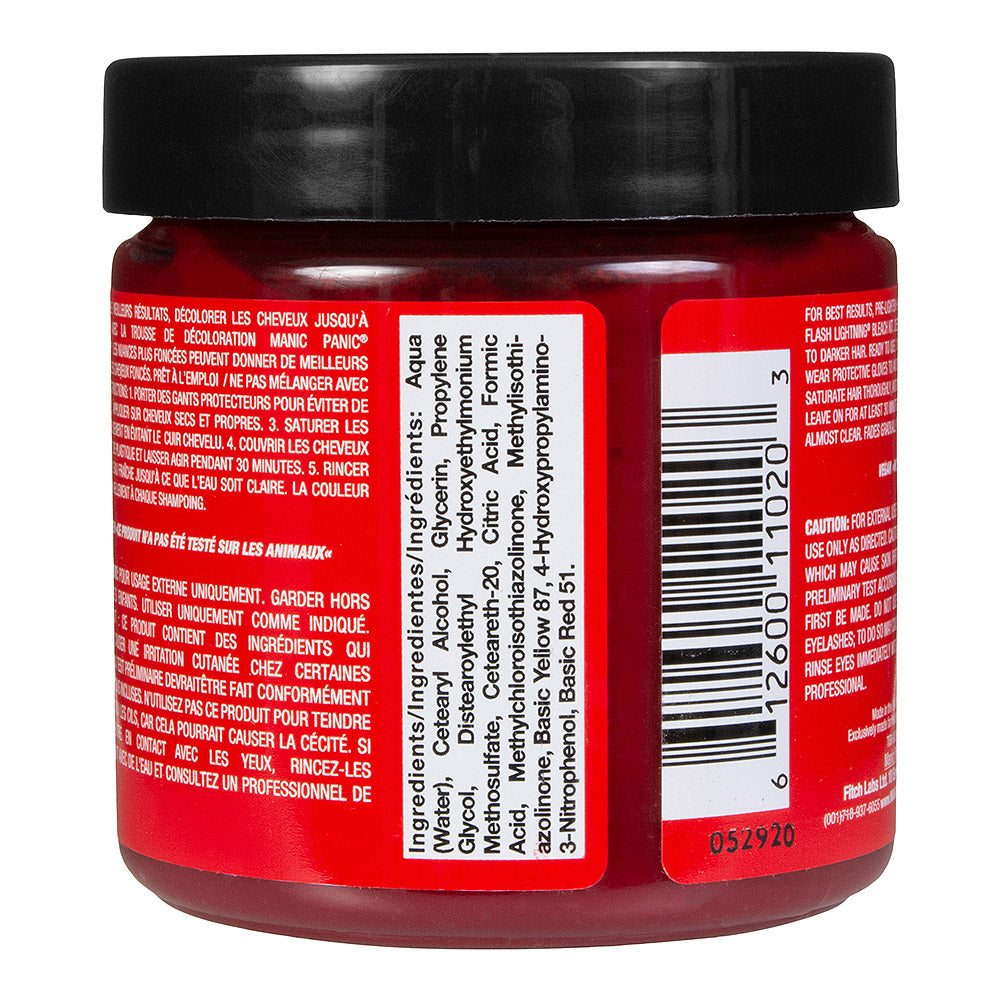 Manic Panic Classic Cream Hair Colour - Pillarbox Red - Kate's Clothing