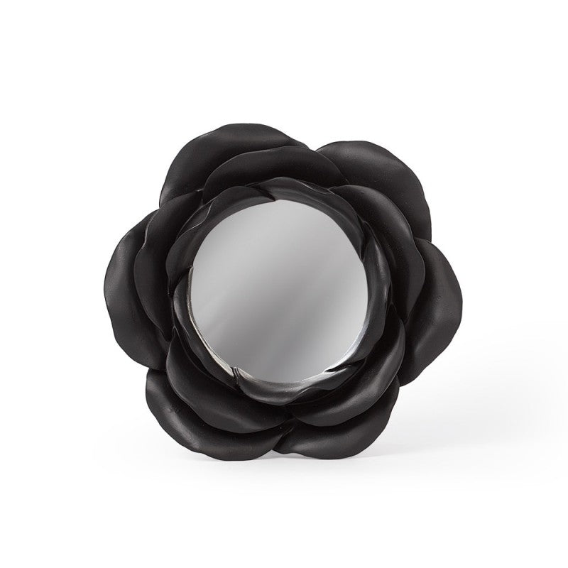 Alchemy Gothic – Night Rose Mirror Black Floral Sculpture Gothic Vanity Decor