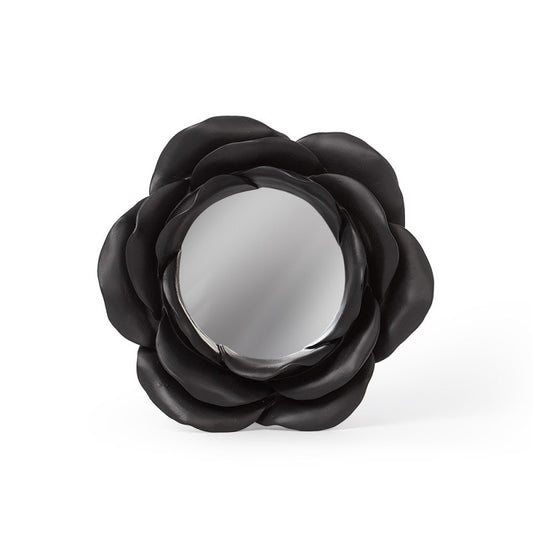 Alchemy Gothic – Night Rose Mirror Black Floral Sculpture Gothic Vanity Decor
