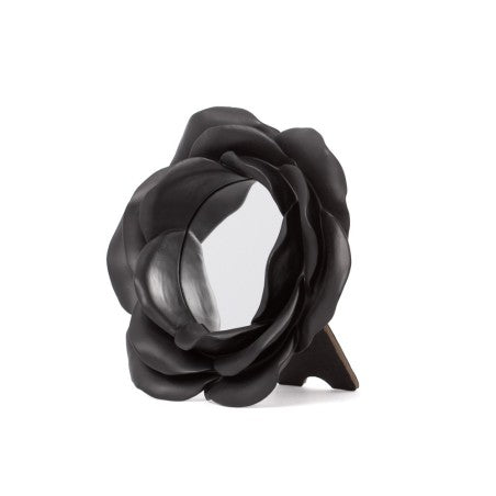 Alchemy Gothic – Night Rose Mirror Black Floral Sculpture Gothic Vanity Decor