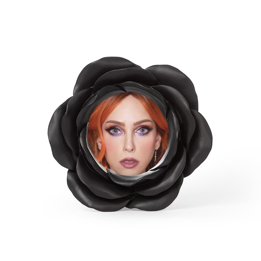 Alchemy Gothic – Night Rose Photo Frame Black Floral Sculpture Gothic Decor